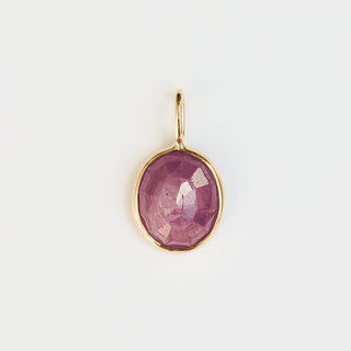 Exclusive Oval Pink Sapphire Pendant