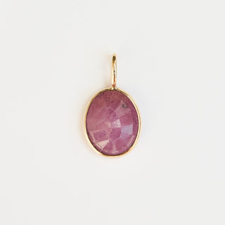 Exclusive Oval Pink Sapphire Pendant
