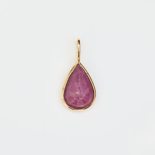 Exclusive Pear Pink Sapphire Pendant