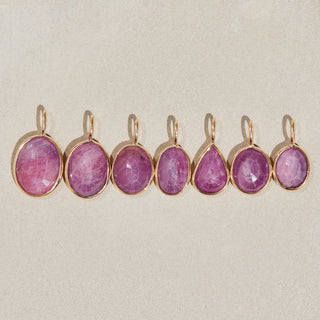 Exclusive Oval Pink Sapphire Pendant