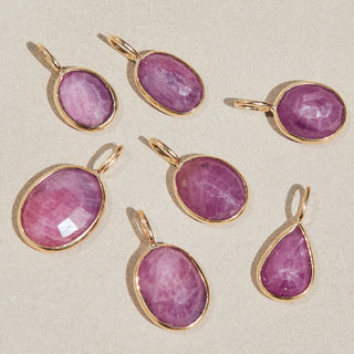 Exclusive Oval Pink Sapphire Pendant