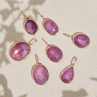 Exclusive Oval Pink Sapphire Pendant
