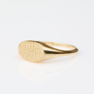 Custom Made Treasured Dog Nose Print Signet Ring
