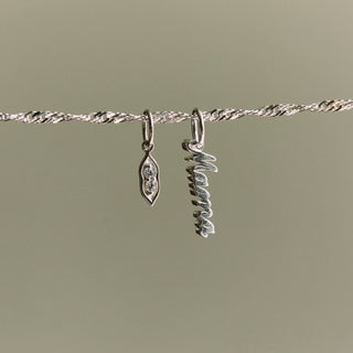 Diamond Peas in a Pod charm