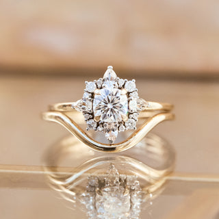 carrie elizabeth solid gold wedding band