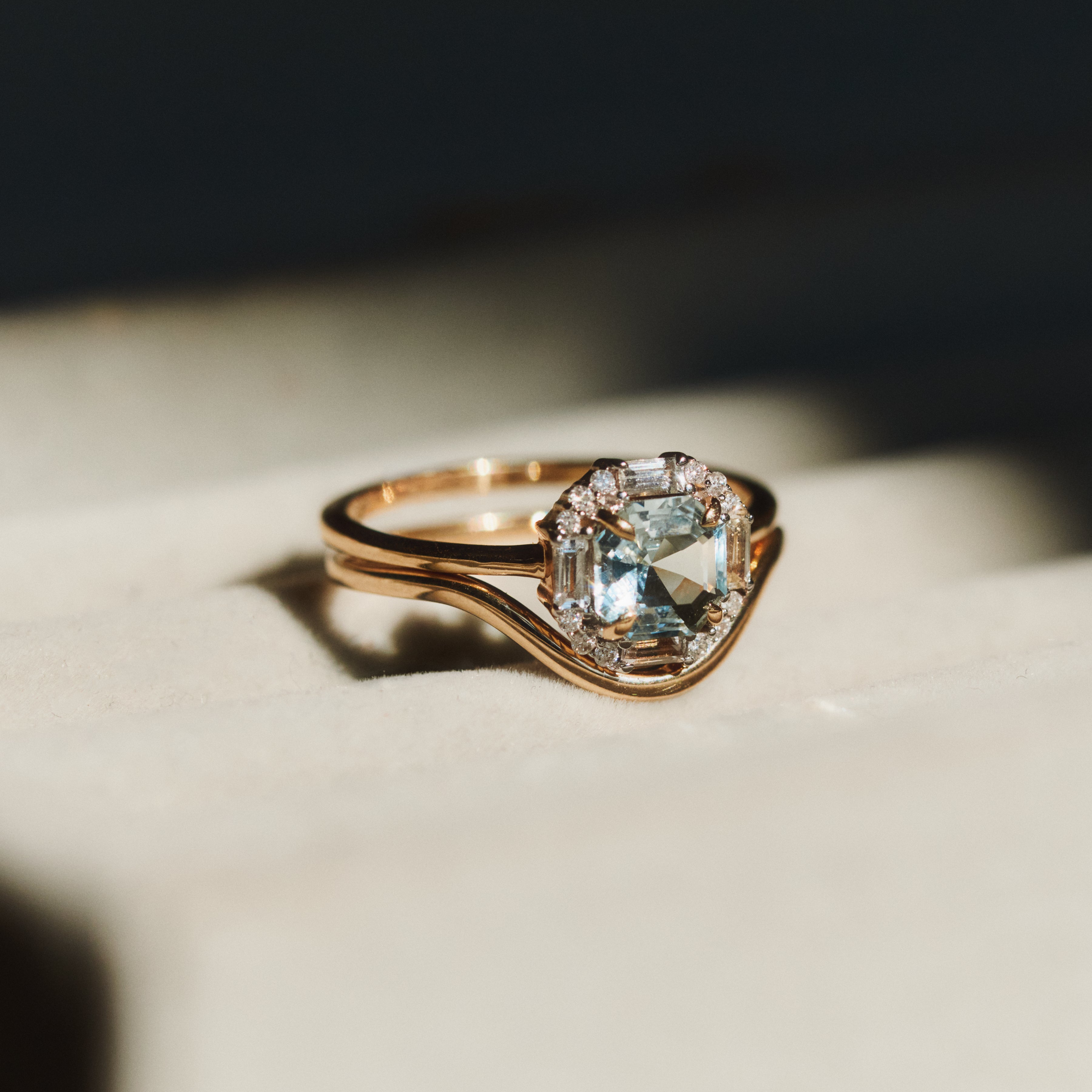 hugging wedding ring