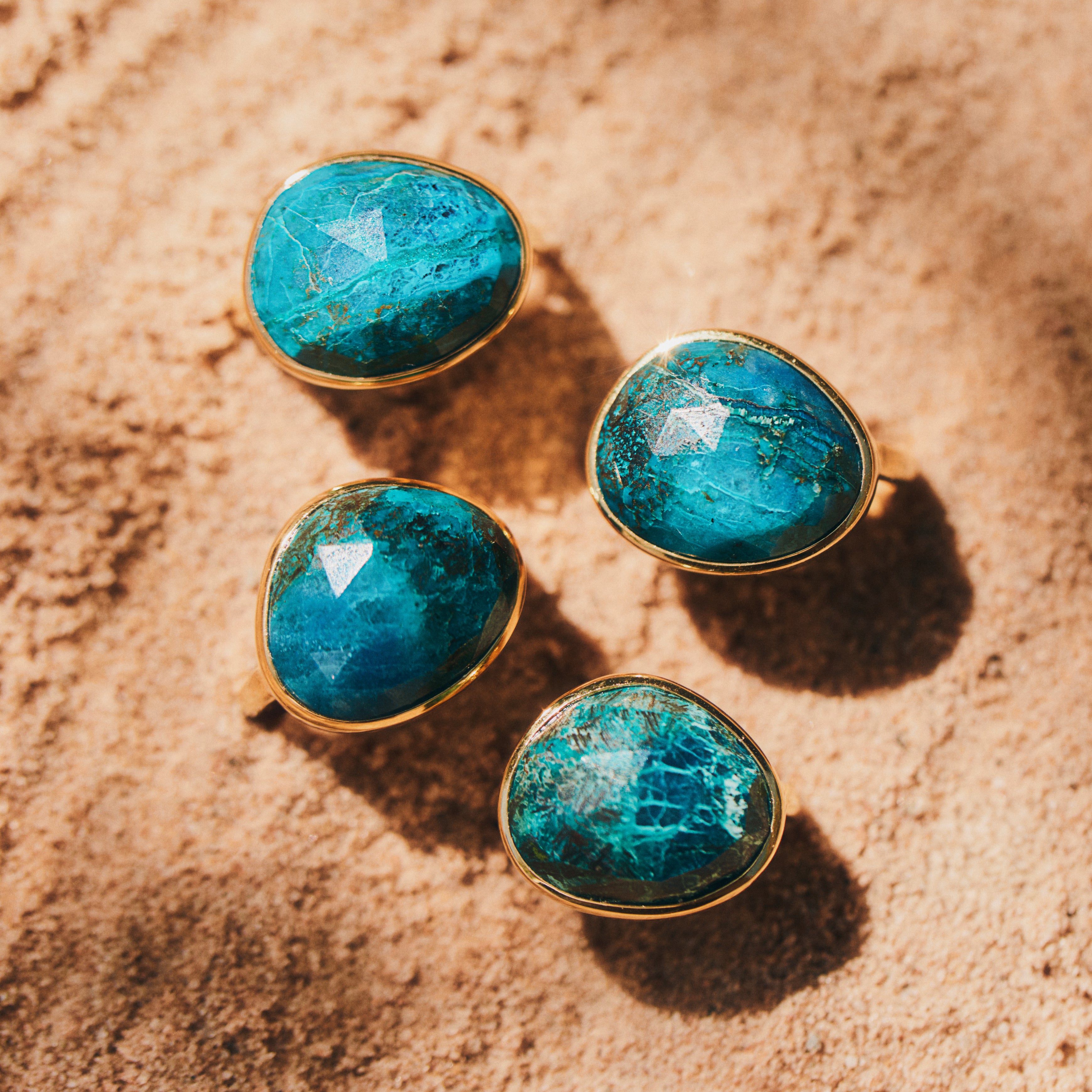 statement azurite ring