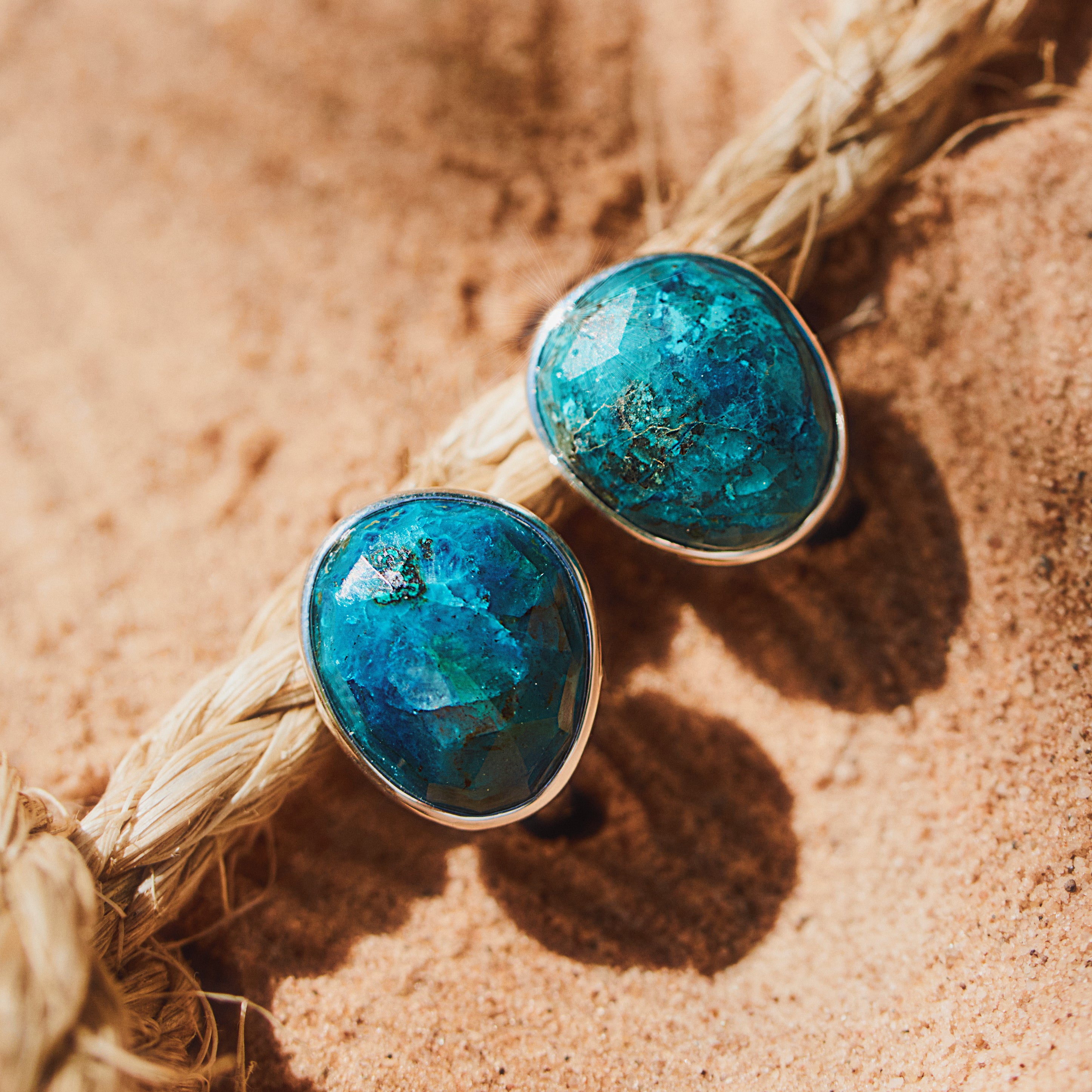 carrie elizabeth Azurite Ocean Ring