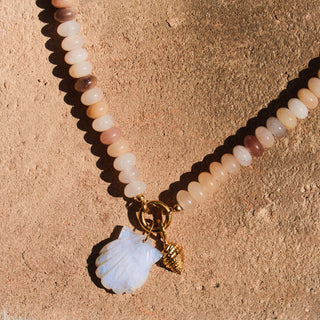 gold shell pendant