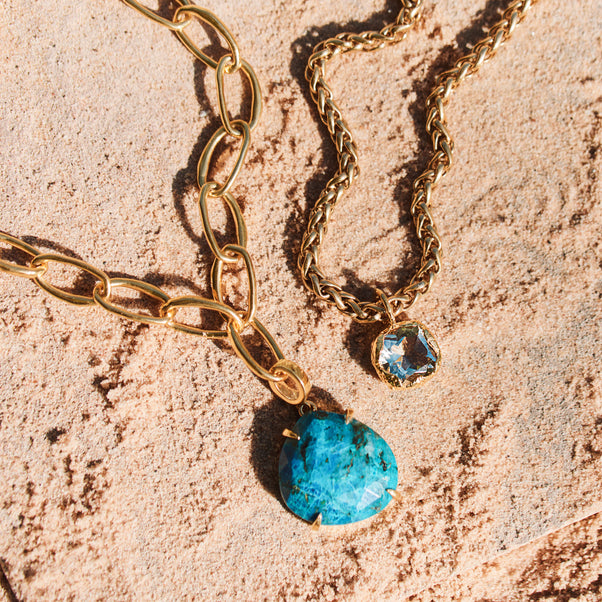 Green Amethyst Lagoon Pendant
