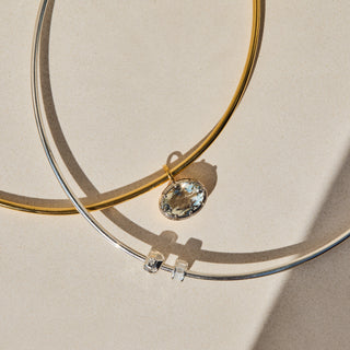 Gold torque necklace