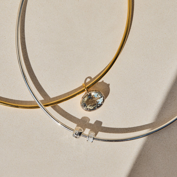 Gold torque necklace