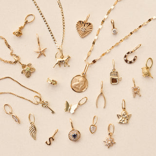 9k gold key pendant
