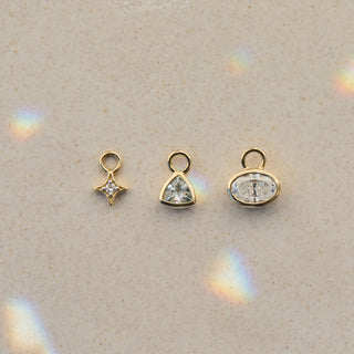 gold star charm for earrings