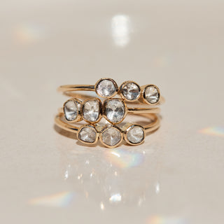 carrie elizabeth Polki Diamond Trilogy Ring