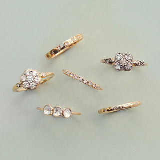 yellow gold diamond ring