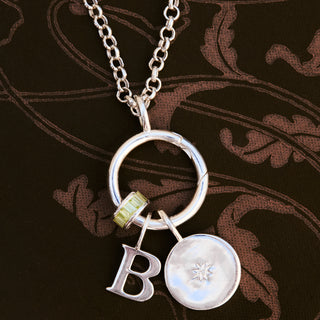 CE silver charm holder