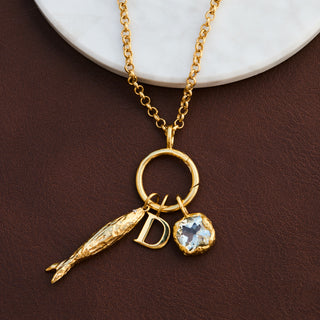 C gold jumbo charm holder
