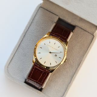 Sienna Luxe Embossed Leather Watch
