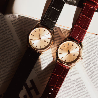 Sienna Luxe Embossed Leather Watch