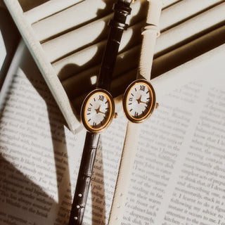 Elodie Dainty Vintage Leather Watch