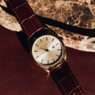 Sienna Luxe Embossed Leather Watch