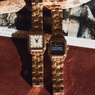 black dial watch