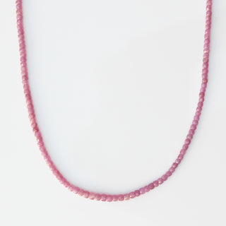 Exclusive Pink Sapphire Faceted Necklace