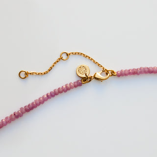 pink sapphire necklace