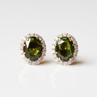 Lydia Millen Evergreen Vintage Gemstone Earrings