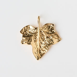 Lydia Millen Evergreen Statement Ivy Leaf Pendant With Singapore Chain