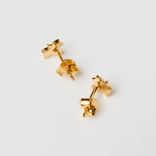Lydia Millen Evergreen Ivy Leaf Mini Stud Earrings