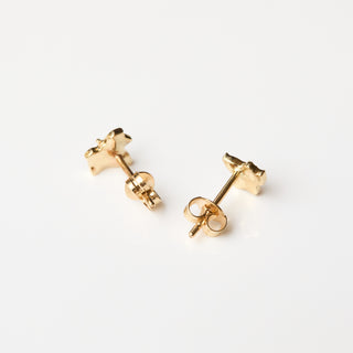 Lydia Millen Evergreen Ivy Leaf Mini Stud Earrings