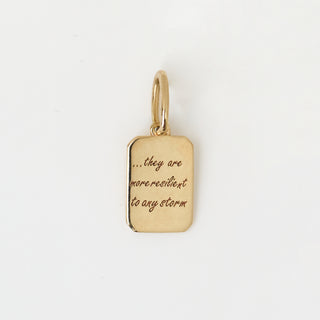 Lydia Millen Evergreen Quote Charm