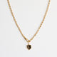 Lydia Millen Evergreen Initial Crest Charm With Albert Vintage Chain Necklace