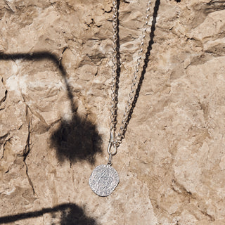 sterling silver coin pendant