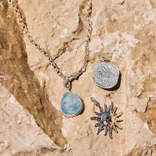 carrie elizabeth silver coin pendant