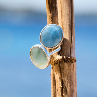 statement aquamarine ring