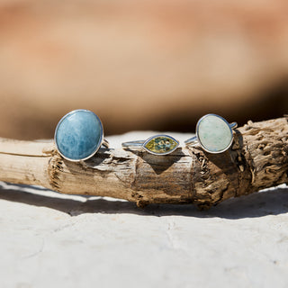 carrie elizabeth grapolite ring in silver