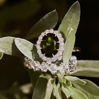 silver lydia millen cluster ring