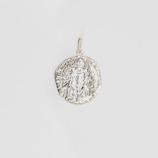 milanese coin pendant silver