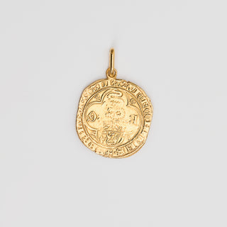 Milanese Bissona Coin Pendant - Strength & Protection