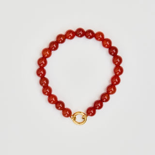 Alba Red Onyx Beaded Bracelet