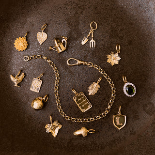 Lydia Millen Evergreen Initial Crest Charm