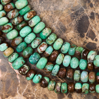 Chrysocolla green beaded necklaces