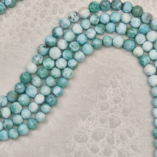 unique blue beaded necklace