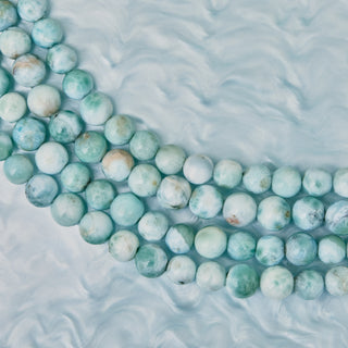 carrie elizabeth Limited Edition Larimar Beaded Necklace