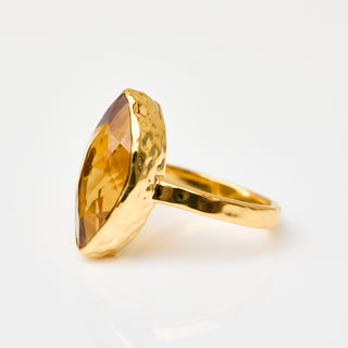 statement gold vermeil ring