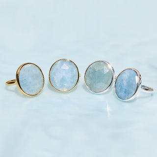 Marissa Aquamarine Statement Ring