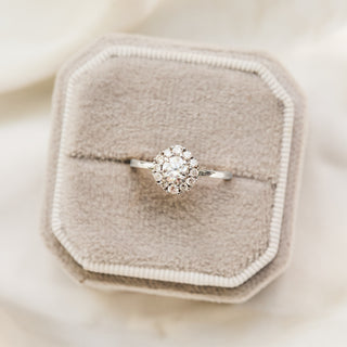 Flora Moissanite & Diamond Cluster Ring